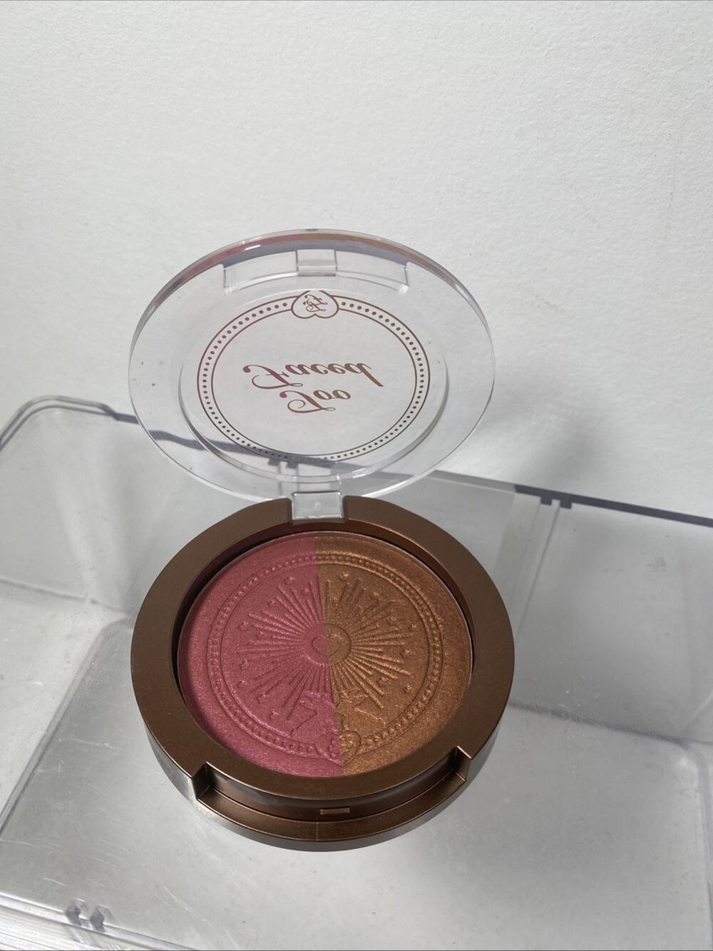 Too Faced Sun Bunny Blushing Bronzer Highlighter Sunset Bunny No Box
